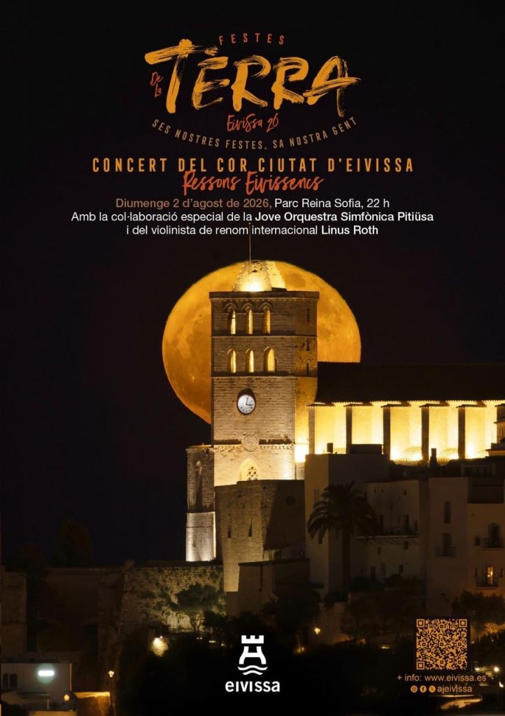 Fiestas de la Tierra de Ibiza 2026, cartel oficial con la Catedral de Eivissa